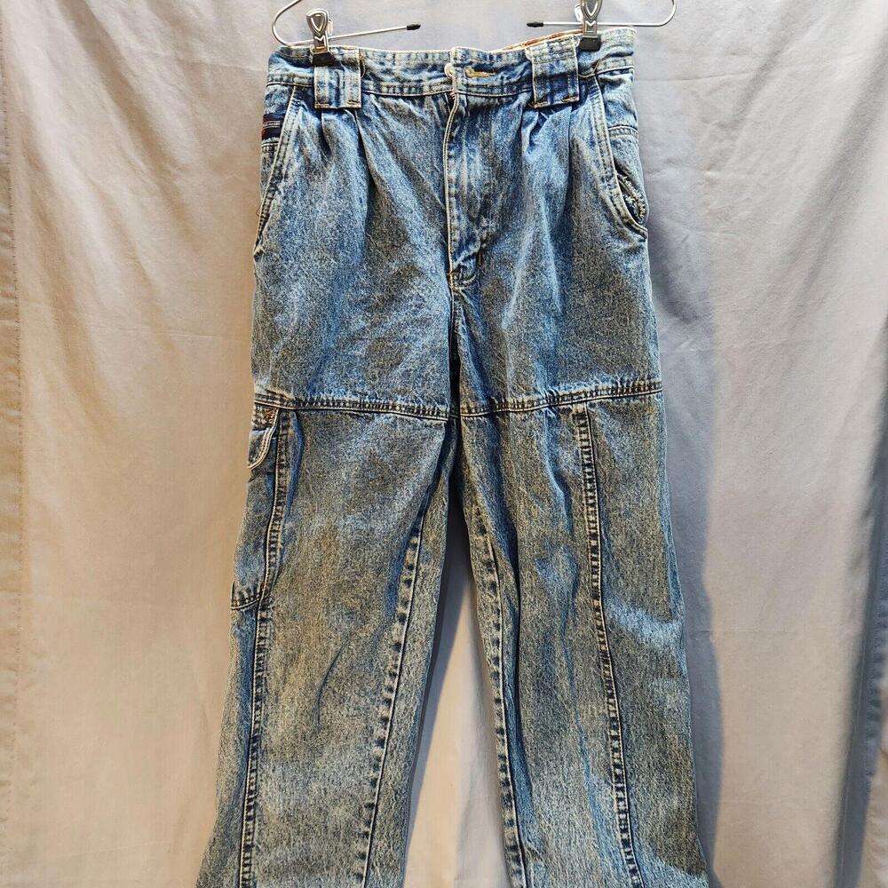 Vintage Rare Bugle Boy Toxic Alert Acid Washed Jeans Size‎ 30x32